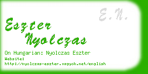 eszter nyolczas business card